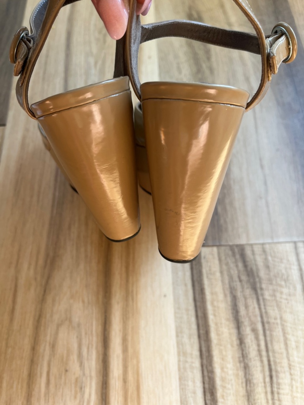 MARNI Nude Platform Wedge Peep-Toe Sandals EU 39 (fits US 8) EUC - Picture 14 of 14